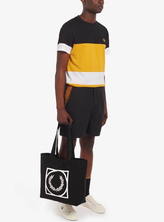 Fred Perry Logo Graphic Print Tote