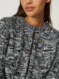 TWINSET Milano WOOL BLEND MANDARIN COLLAR JACKET WITH FRINGES - 232TP3060 - Tadolini Abbigliamento