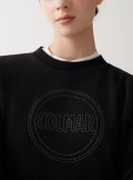 Colmar Originals ROUND-NECK SWEATSHIRT WITH MAXI GLITTER LOGO - 9234 - Tadolini Abbigliamento