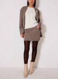 Vicolo CHECK AND SEQUIN MINISKIRT - TR1660 - Tadolini Abbigliamento