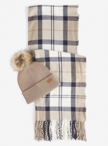 Barbour BARBOUR DOVER BEANIE & HAILES SCARF GIFT SET - LGS0054 - Tadolini Abbigliamento