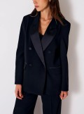 Vicolo DOUBLE-BREASTED BLAZER WITH SATIN DETAILS - TR1103 - Tadolini Abbigliamento