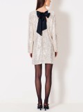 Vicolo SHORT DRESS WITH SEQUINS AND BOW - TR1987 - Tadolini Abbigliamento