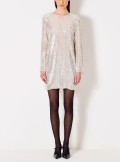 Vicolo SHORT DRESS WITH SEQUINS AND BOW - TR1987 - Tadolini Abbigliamento