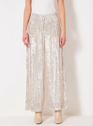 Vicolo SEQUINED TROUSERS - TR1980 - Tadolini Abbigliamento