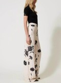 TWINSET Milano Pantaloni a palazzo in crêpe a fiori - 241TP2604 - Tadolini Abbigliamento