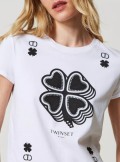 TWINSET Milano T-shirt con stampa quadrifoglio - 241TP2702 - Tadolini Abbigliamento