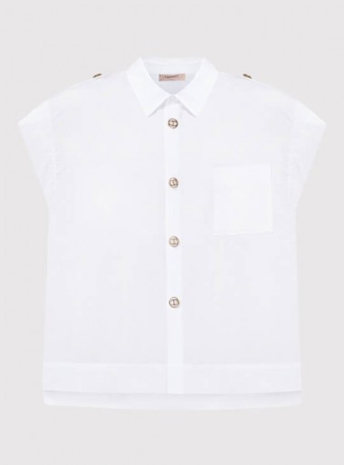 TWINSET Milano Cotton shirt with Oval T buttons - 241TT2194 - Tadolini Abbigliamento