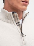 Barbour Maglione in cotone con mezza zip - MKN1074 BE12 - Tadolini Abbigliamento