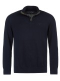 Barbour Cotton half zip jumper - MKN1074 NY91 - Tadolini Abbigliamento