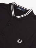 Fred Perry BOMBER COLLAR POLO SHIRT - M4526 102 - Tadolini Abbigliamento