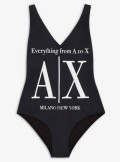 Armani Exchange Costume da bagno intero con logo a contrasto - 943044 - Tadolini Abbigliamento