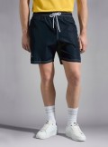 Paul & Shark Color block swim shorts with Paul&Shark print - C0P5002 011 - Tadolini Abbigliamento