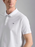 Paul & Shark Cotton piqué polo with Shark badge - C0P1013 010 - Tadolini Abbigliamento