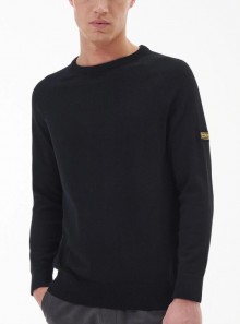 Barbour International Cotton crew neck sweater - MKN1316 BK31 - Tadolini Abbigliamento