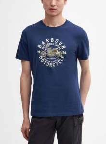 Barbour International Spirit graphic T-Shirt - MTS1244 NY55 - Tadolini Abbigliamento