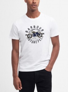 Barbour International Spirit graphic T-Shirt - MTS1244 WH32 - Tadolini Abbigliamento