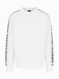 Armani Exchange Cotton blend sweatshirt with logo tape - 3DZMLA - Tadolini Abbigliamento