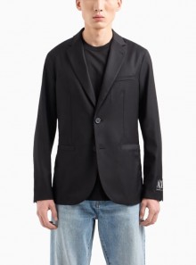 Armani Exchange Single-breasted jacket in twill - 8NZGP2 - Tadolini Abbigliamento