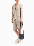 Armani Exchange Single-breasted jacket in linen twill - 8NZG15 1724 - Tadolini Abbigliamento