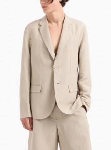 Armani Exchange Single-breasted jacket in linen twill - 8NZG15 1724 - Tadolini Abbigliamento