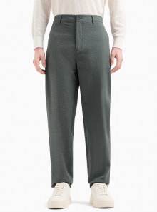 Armani Exchange Pantaloni regular fit in seersucker - 3DZP51 - Tadolini Abbigliamento