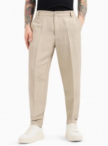 Armani Exchange Linen twill chino trousers - 8NZP15 1724 - Tadolini Abbigliamento