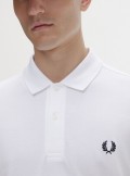 Fred Perry Long-sleeved polo shirt - M6006 100 - Tadolini Abbigliamento