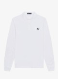 Fred Perry Long-sleeved polo shirt - M6006 100 - Tadolini Abbigliamento