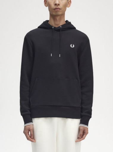 Fred Perry Felpa con cappuccio a righe - M2643 102 - Tadolini Abbigliamento