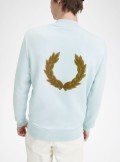 Fred Perry Felpa a collo alto con grafica Laurel Wreath - M7770 - Tadolini Abbigliamento