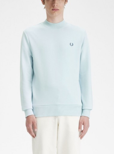 Fred Perry Laurel Wreath graphic high neck sweatshirt - M7770 - Tadolini Abbigliamento