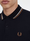 Fred Perry Long-sleeved twin tipped polo shirt - M3636 - Tadolini Abbigliamento