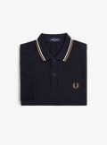 Fred Perry Polo a maniche lunghe con doppia riga - M3636 - Tadolini Abbigliamento