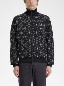 Fred Perry Geometric print track jacket - J7824 - Tadolini Abbigliamento