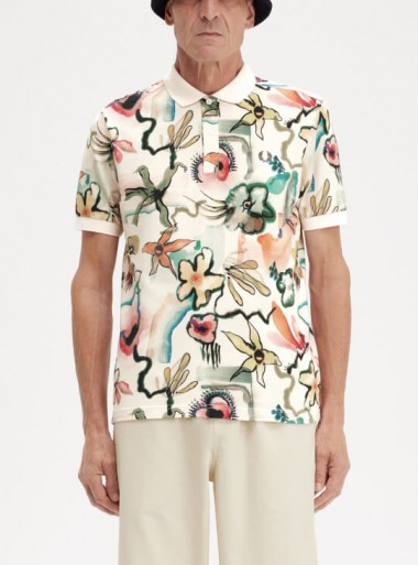 Fred Perry Floral print polo shirt - M7792 - Tadolini Abbigliamento