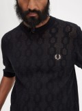 Fred Perry Open knit T-Shirt - K7622 - Tadolini Abbigliamento