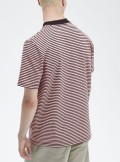 Fred Perry Fine stripe heavyweight T-Shirt - M6581 T89 - Tadolini Abbigliamento