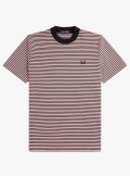 Fred Perry Fine stripe heavyweight T-Shirt - M6581 T89 - Tadolini Abbigliamento