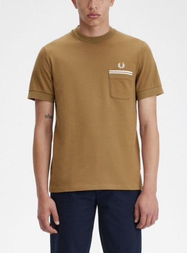 Fred Perry Loopback jersey pocket T-Shirt - M4650 W14 - Tadolini Abbigliamento