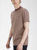 Fred Perry Fine stripe heavyweight T-Shirt - M6581 U85 - Tadolini Abbigliamento