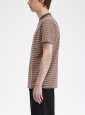 Fred Perry Fine stripe heavyweight T-Shirt - M6581 U85 - Tadolini Abbigliamento