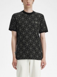Fred Perry Geometric T-Shirt - M7704 - Tadolini Abbigliamento