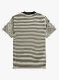 Fred Perry Fine stripe heavyweight T-Shirt - M6581 V54 - Tadolini Abbigliamento