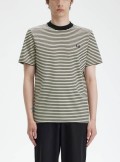 Fred Perry T-shirt pesante a righe sottili - M6581 V54 - Tadolini Abbigliamento