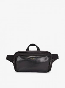 Fred Perry Nylon twill leather crossbody bag - L7280 - Tadolini Abbigliamento