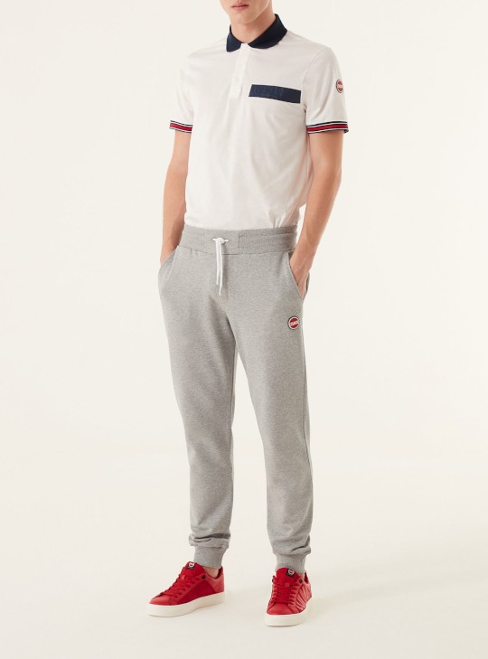 polo shirt with sweatpants